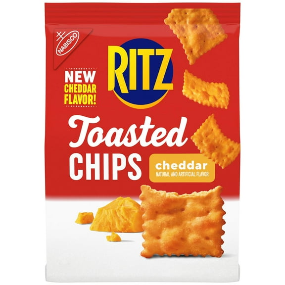 Ritz Toasted Chips - Cheddar - 8.1 oz- Pack of 2