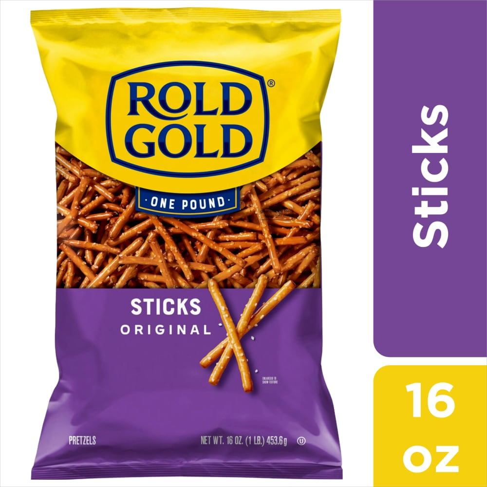 Pack of 2 Rold Gold Original Pretzel Sticks, 16 oz (Package May Vary)