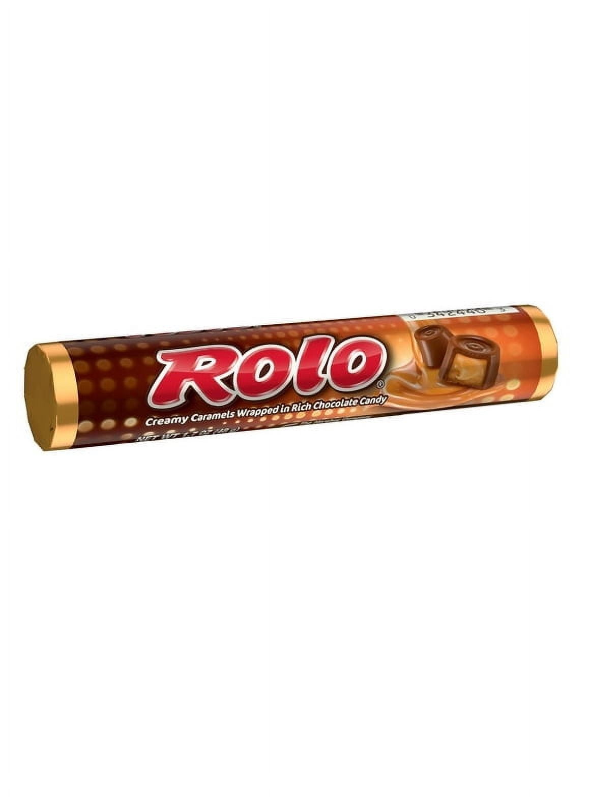 Pack of 2 Rolo Rich Chocolate Caramel Candy, Roll 1.7 oz