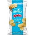 thumbnail image 1 of Pack of 2 Ruffles Simply Sea Salted Potato Snack Chips, 8 Ounce Bag, 1 of 1