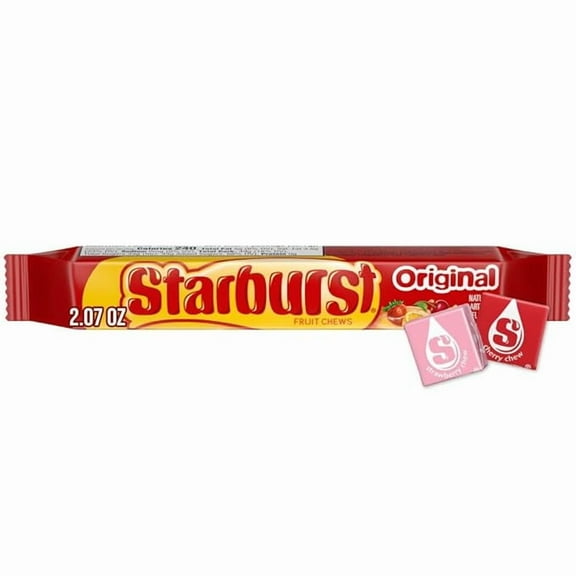 Pack of 2 STARBURST Original Fruit Chews Chewy Candy, Full Size, 2.07 oz