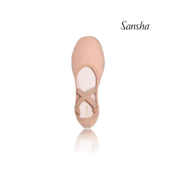 Sansha NEW-YORKER S033c Ballet Shoes, An Extra-Light Slipper with a "True Match" Professional Fit (2-Pack)
