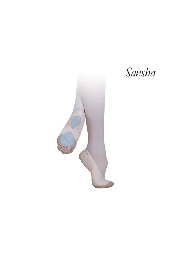 BRAVO 7 Canvas Ballet Slippers, Featuring a Lycra Comfort Heel & Pre-Fitted Elastics (2-Pack), White, Size 03 N