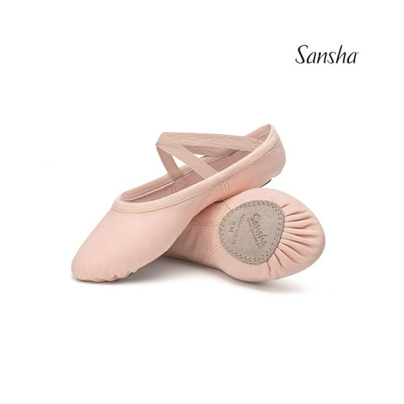 Sansha ACTION S39e Canvas Ballet Shoes, The Perfect Slipper for Dynamic Dancers (2-Pack)
