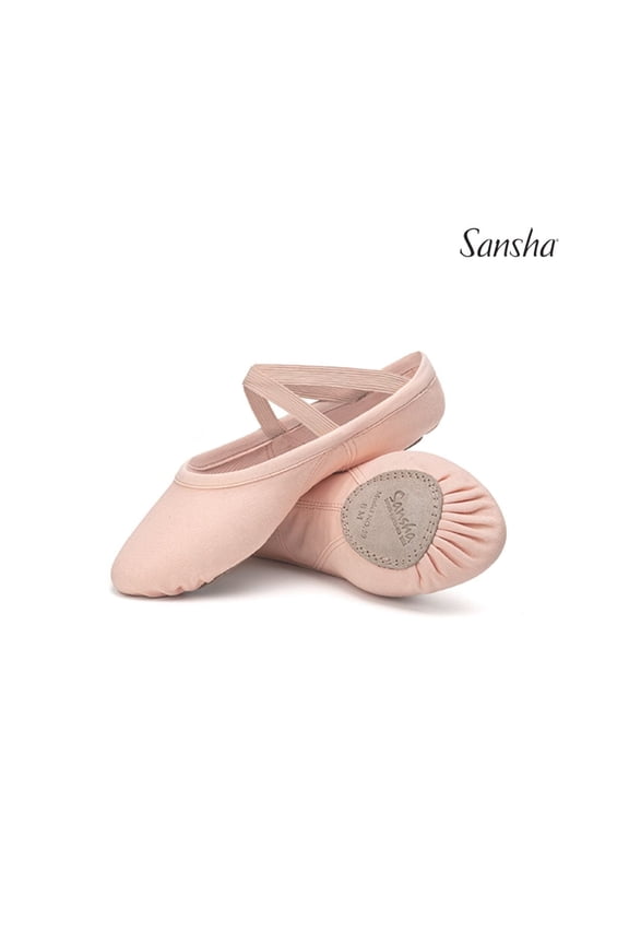 ACTION S39e Canvas Ballet Shoes, The Perfect Slipper for Dynamic Dancers (2-Pack), Pink, Size 13 M