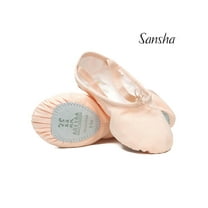 Sansha ENTRECHAT (S8c) Split-Sole Ballet Slippers with Canvas Upper (2-Pack)