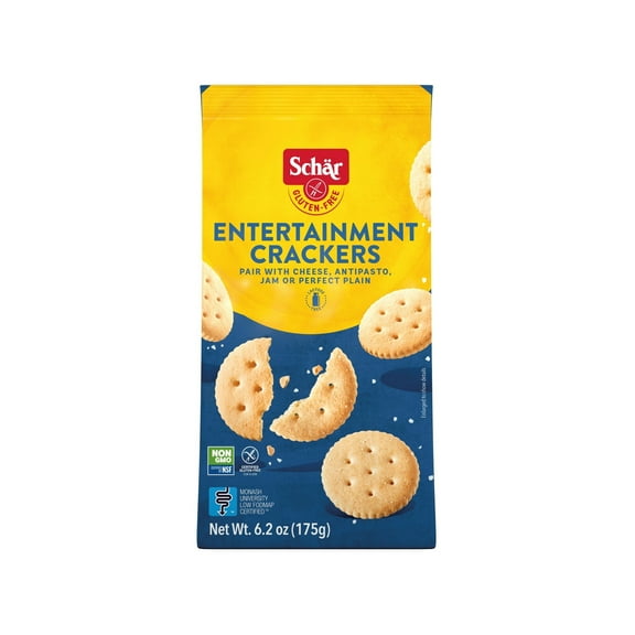 Pack of 2 Schar Gluten Free Entertainment Crackers with Sea Salt, 6.2 oz