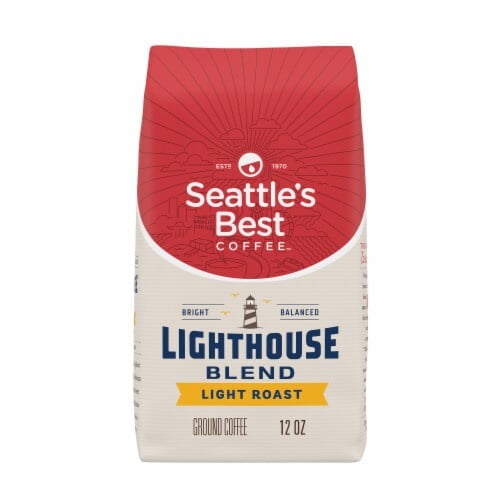 Pack of 2 - Seattle's Best Coffee Lighthouse Blend Light Roast Ground Coffee 12 oz Packaging May Vary