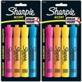 thumbnail image 1 of Pack of (2) Sharpie Accent Tank-Style Highlighters, 4 Colored Highlighters, 1 of 6