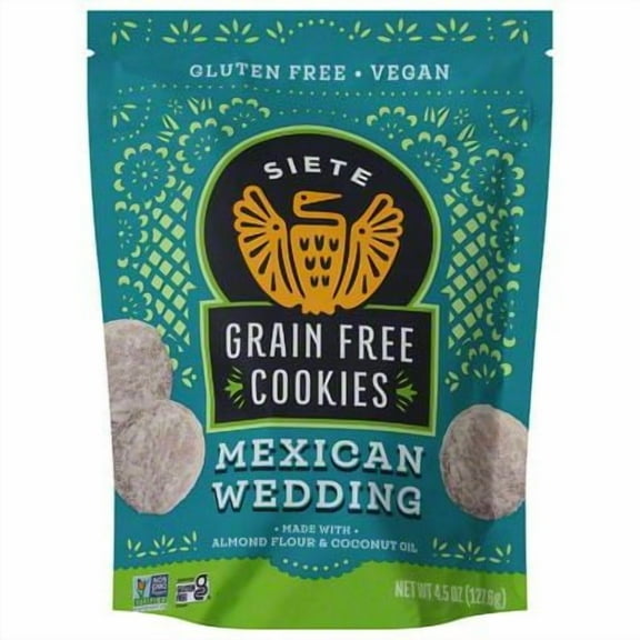 Pack of 2 - Siete Grain-Free Mexican Wedding Cookies, 4.5 oz