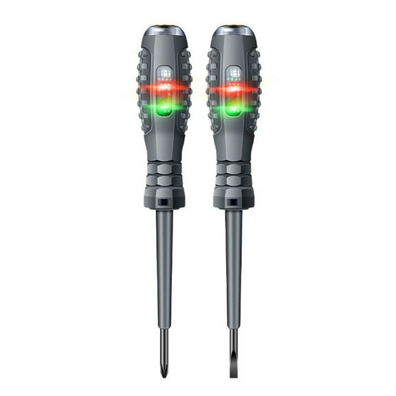 Pack of 2 Slotted Cross Screwdriver Electric Pencil Colored HighLight Tester Pen