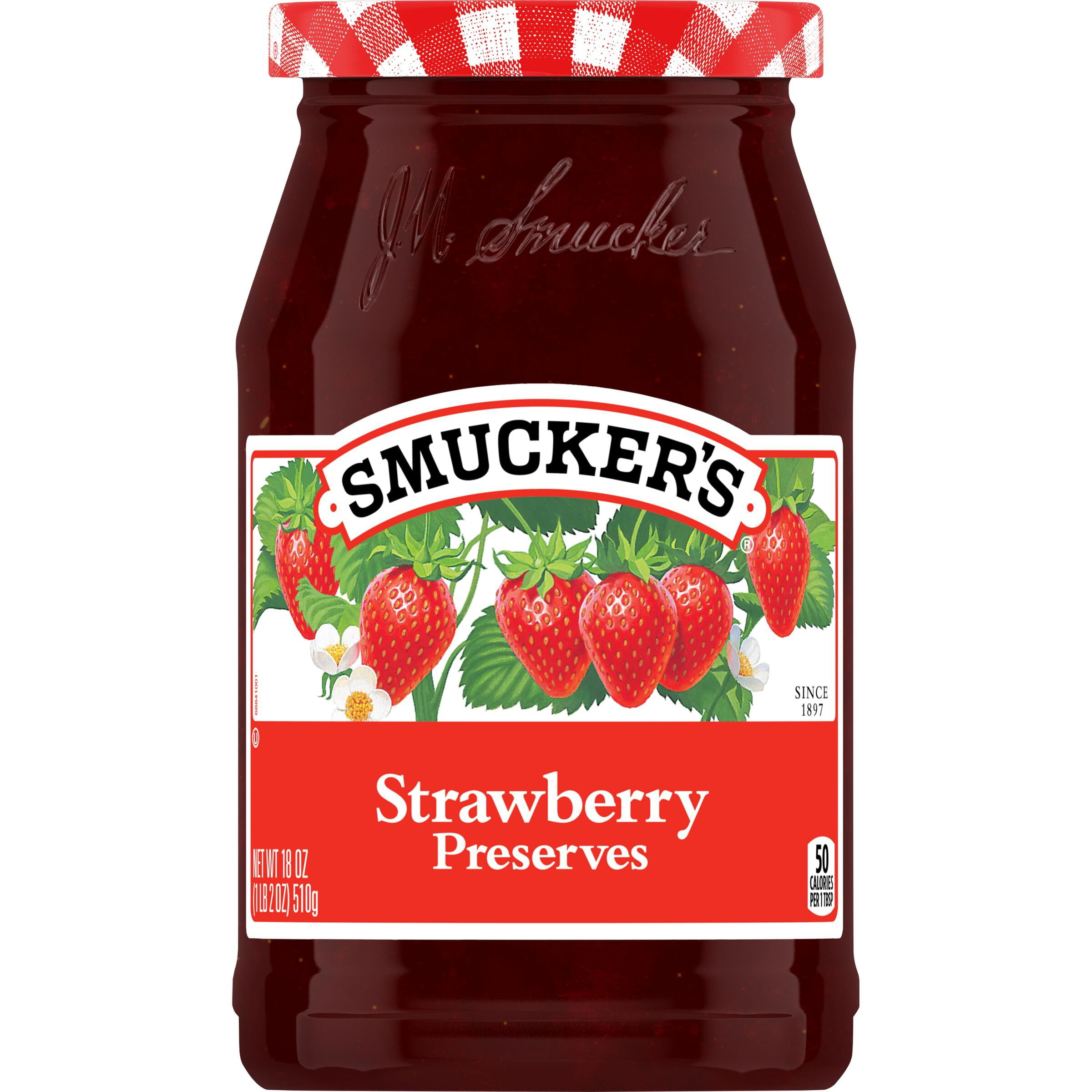 Pack of 2 Smucker's Strawberry Preserves, 18 oz (Package May Vary)