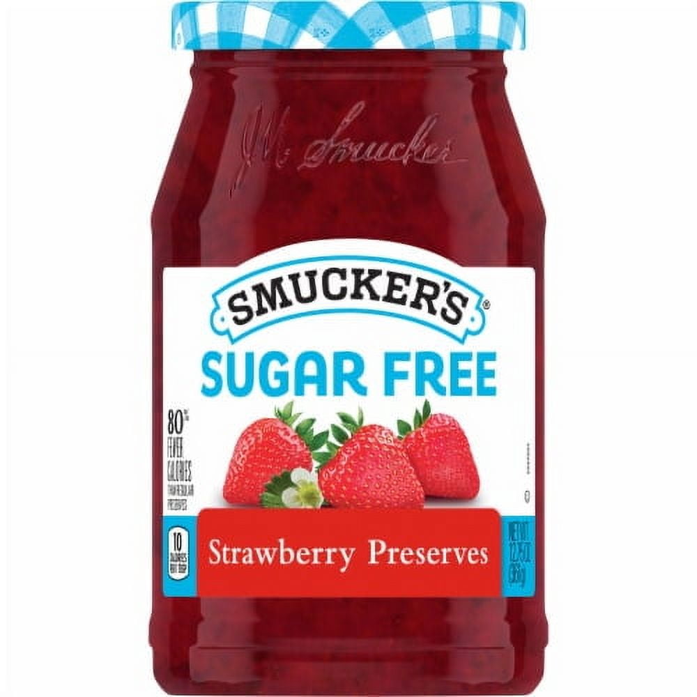 Pack of 2 - Smucker's Sugar Free Strawberry Preserves Spread 12.75 oz