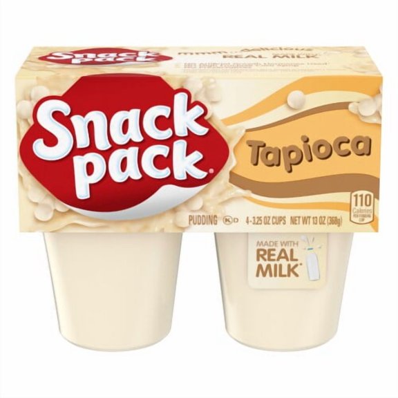 Pack of 2 Snack Pack Tapioca Pudding Cups, 13 OZ, Package May Vary