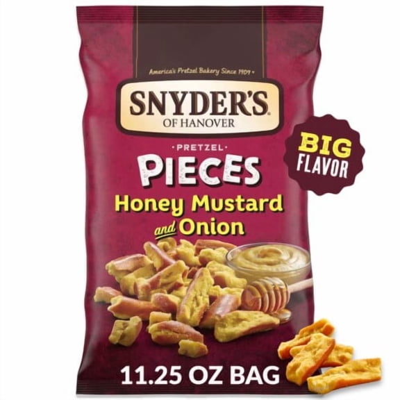 Pack of 2 - Snyder's of Hanover Pretzel Pieces Honey Mustard And Onion 11.25 oz Packaging May Vary