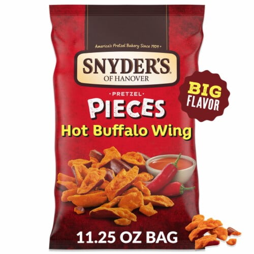 Pack of 2 - Snyder's of Hanover Pretzel Pieces Hot Buffalo Wing 11.25 oz Packaging May Vary