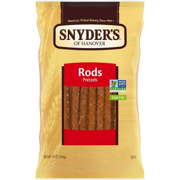 Snyder's of Hanover, Pretzel Rods, 12 Oz Bag ( Pack of 2 )