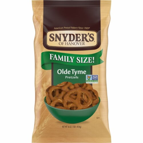 Pack of 2 - Snyder's of Hanover Pretzels, Olde Tyme Pretzels, 16 Oz 16 oz Packaging May Vary