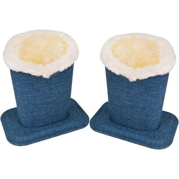 Pack of 2 Soft Plush Lined Eyeglasses Holder Stand Protective Glasses Holder Stand