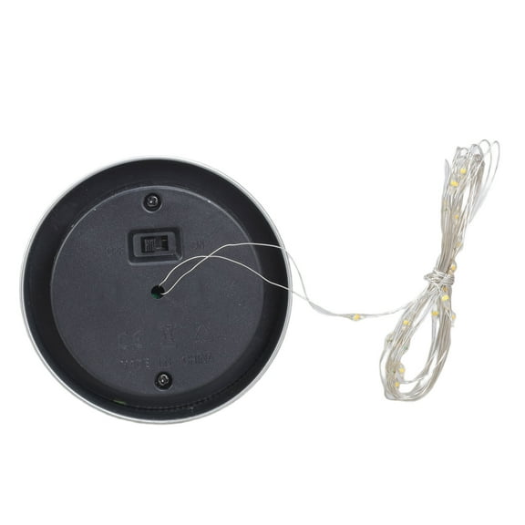 Pack of 2 Solar Panel Replacement Part LED Warm Light Battery Housing for Outdoor Solar Power Lamps Yard Decorating