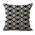 thumbnail image 1 of Pack of 2 Square Geometric 18''x18'' Throw Pillowcases (With/Without Inserts), 1 of 2