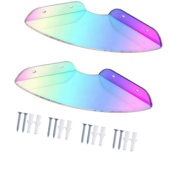 Pack of 2 Stable Acrylic Floating Corner Brackets for Speakers Security Cameras