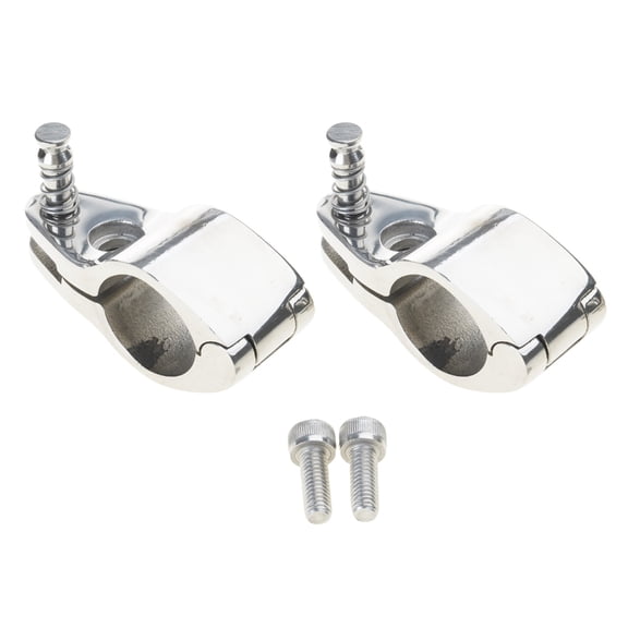 Pack of 2 Stainless Steel Bimini Top Clamps Clip Quick Release Mechanism Saltwater for 22mm/32mm Marine Tubes