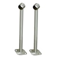 thumbnail image 1 of Pack of 2 Stainless Steel Wardrobe Pipe Lever Wall Mounted Support Ceiling-Mount Bracket Rod Holder Support Hanger 350mm, 1 of 8