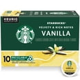 thumbnail image 1 of Pack of 2 - Starbucks K-Cup Coffee Pods, Vanilla Flavored Coffee, Naturally Flavored, 100% Arabica, 1 Box (10 Pods) Packaging May Vary, 1 of 3