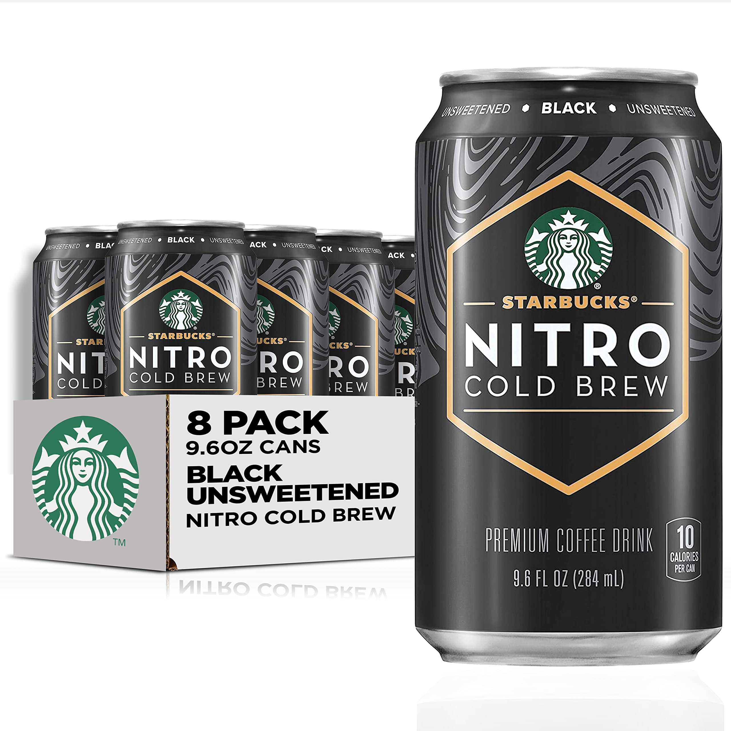 Pack of 2 - Starbucks Nitro Cold Brew Coffee, Black Unsweetened