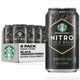 thumbnail image 1 of Pack of 2 - Starbucks Nitro Cold Brew Coffee, Black Unsweetened, 9.6 Fl Oz Cans (8 Pack), Iced Coffee, Cold Brew Coffee, Coffee Drink, 1 of 3