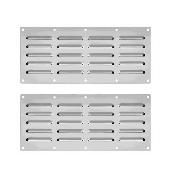 2Pcs Ventilation Grilles Rustproof Steel Air Safe Edges