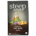 thumbnail image 1 of Pack of 2 - Steep By Bigelow Organic Earl Grey Black Tea Bags, 20 Count Box Caffeinated Black Tea, 1 of 3