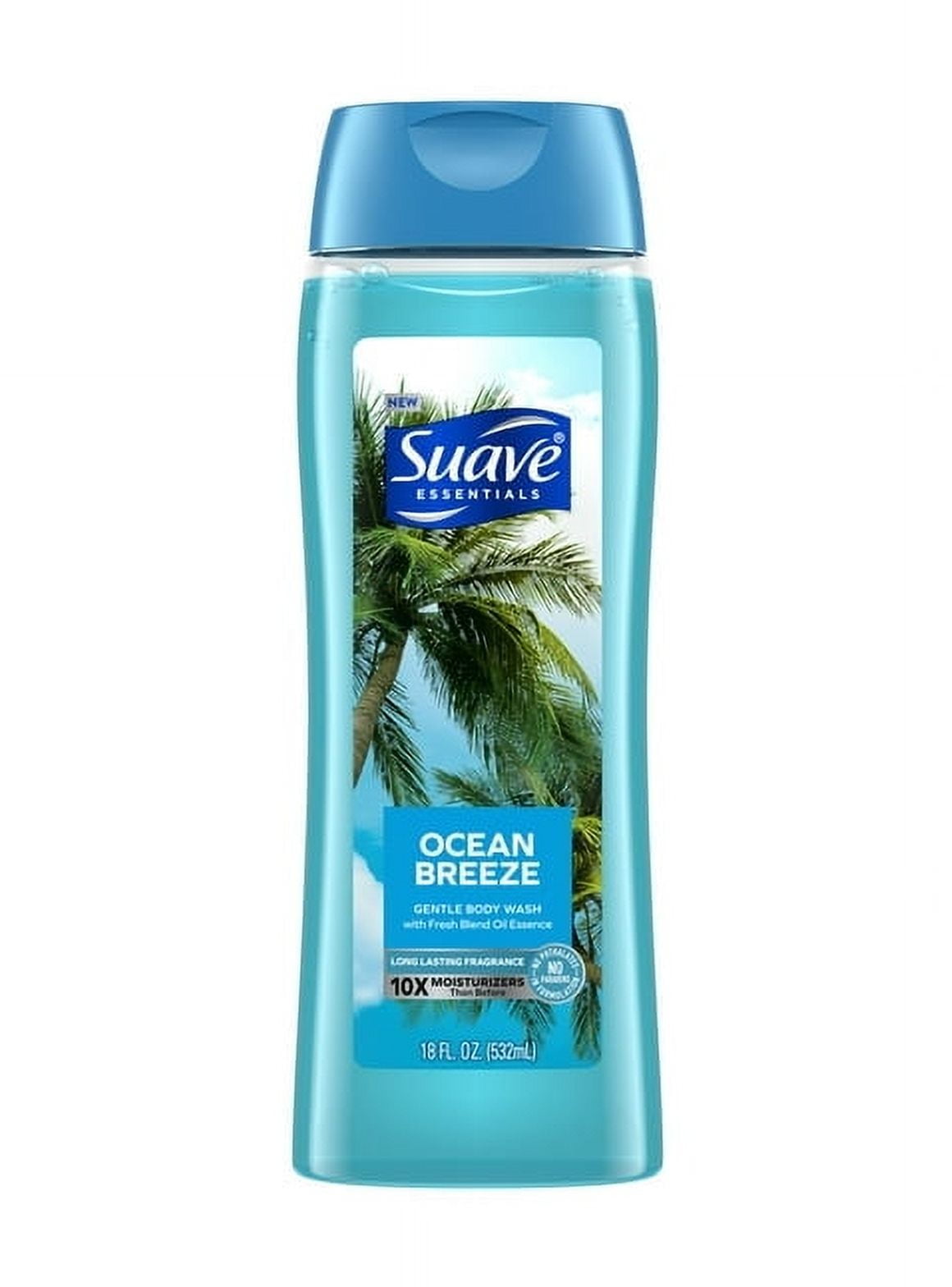 Pack of 2 Suave Essentials Gentle Body Wash, Ocean Breeze, 18 oz