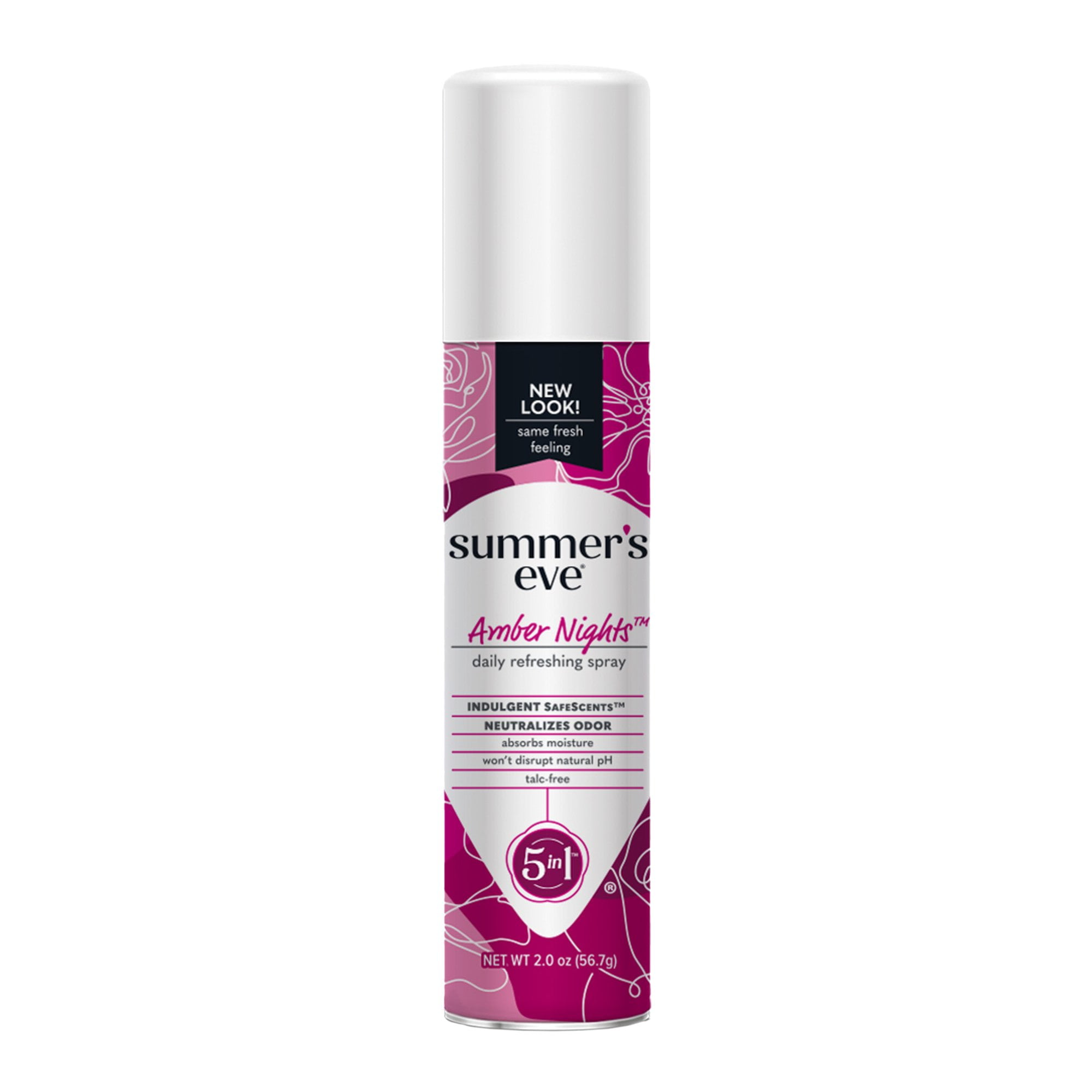 Pack of 2 Summer's Eve Daily Refreshing Spray - Amber Nights, 2 oz (Package May Vary)