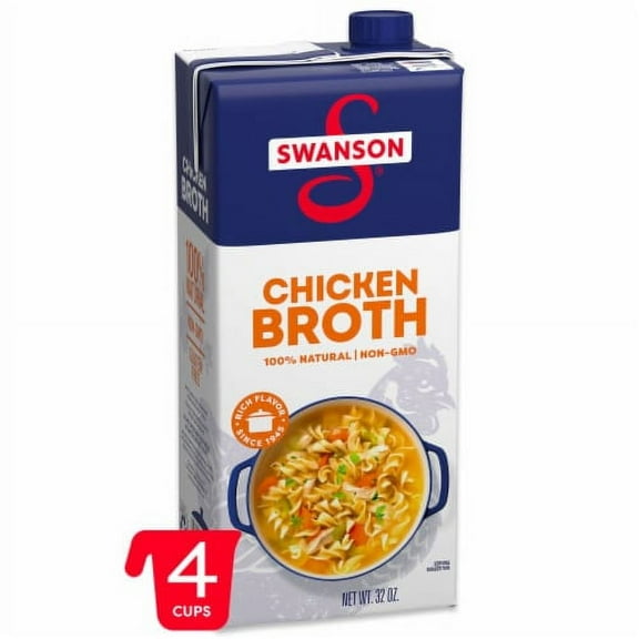 Pack of 2 - Swanson 100% Natural Chicken Broth 32 oz