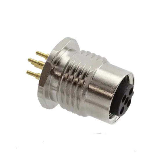 Pack of 2 T4141412051-000 5 Position Circular Connector Plug, Female Sockets Solder, RoHS