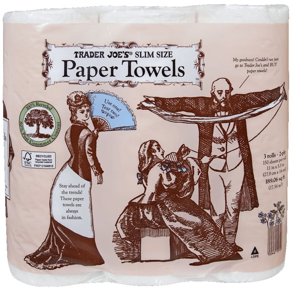 Pack of 2 - TJs Slim Size Paper Towels 450 Each - Walmart.com