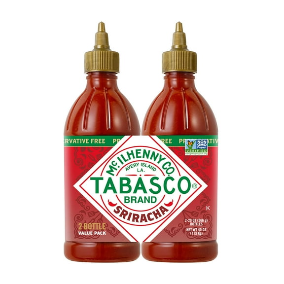 Pack of 2 Tabasco Brand Sriracha Hot Chili Sauce 20oz