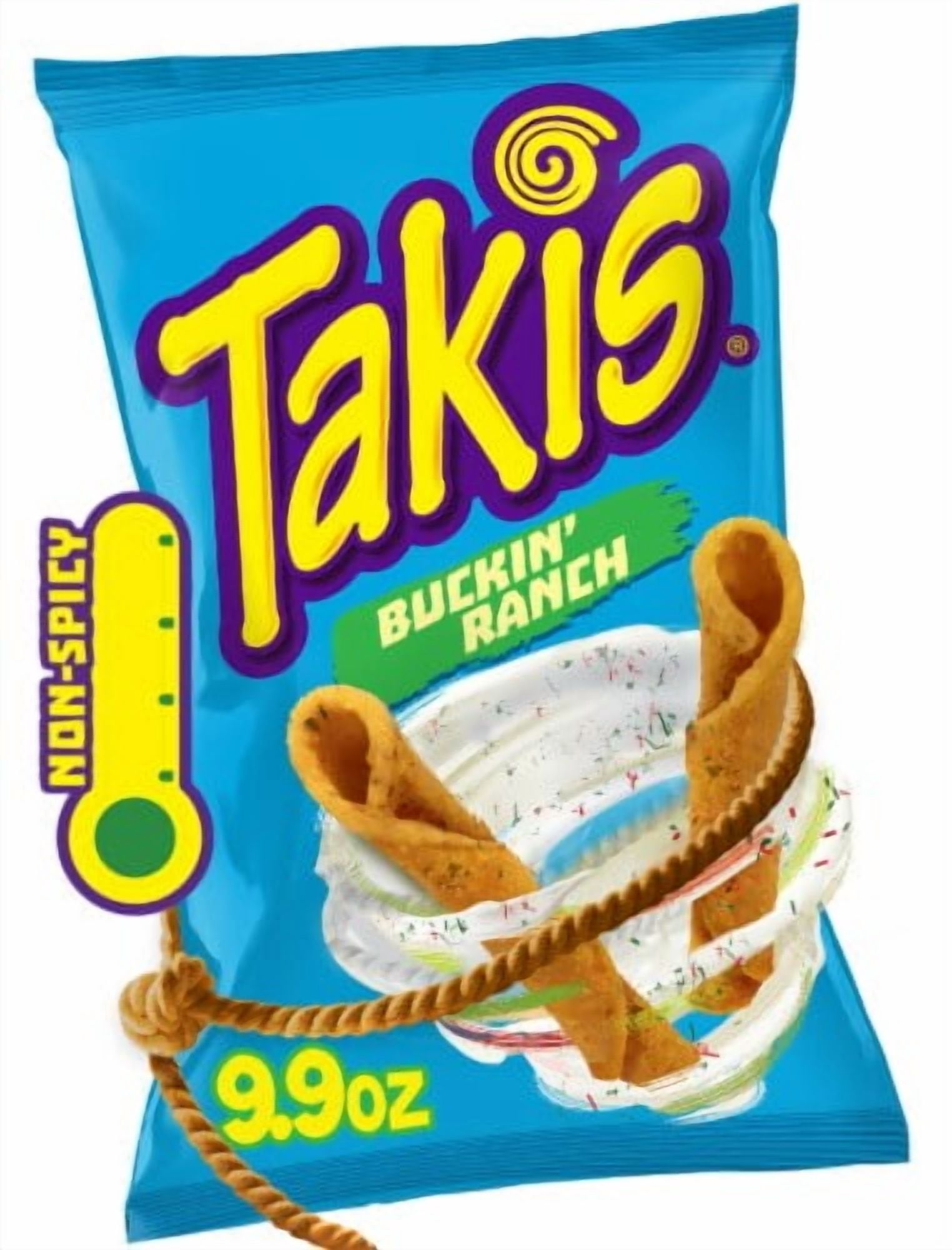 Pack of 2 - Takis Buckin' Ranch Ranch Rolled Tortilla Chips 9.9 oz Packaging May Vary