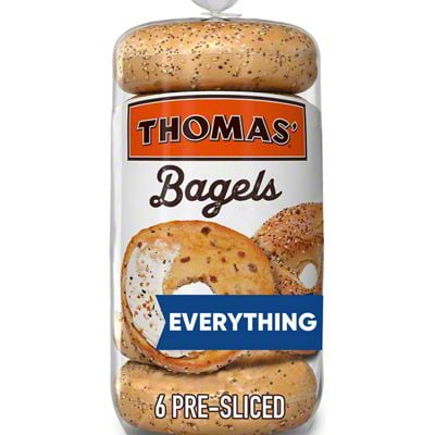 Pack of 2 - Thomas' Everything Bagels, 6 ct