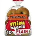 thumbnail image 1 of Pack of 2 - Thomas' Plain Mini Bagels, 10 ct, 1 of 1