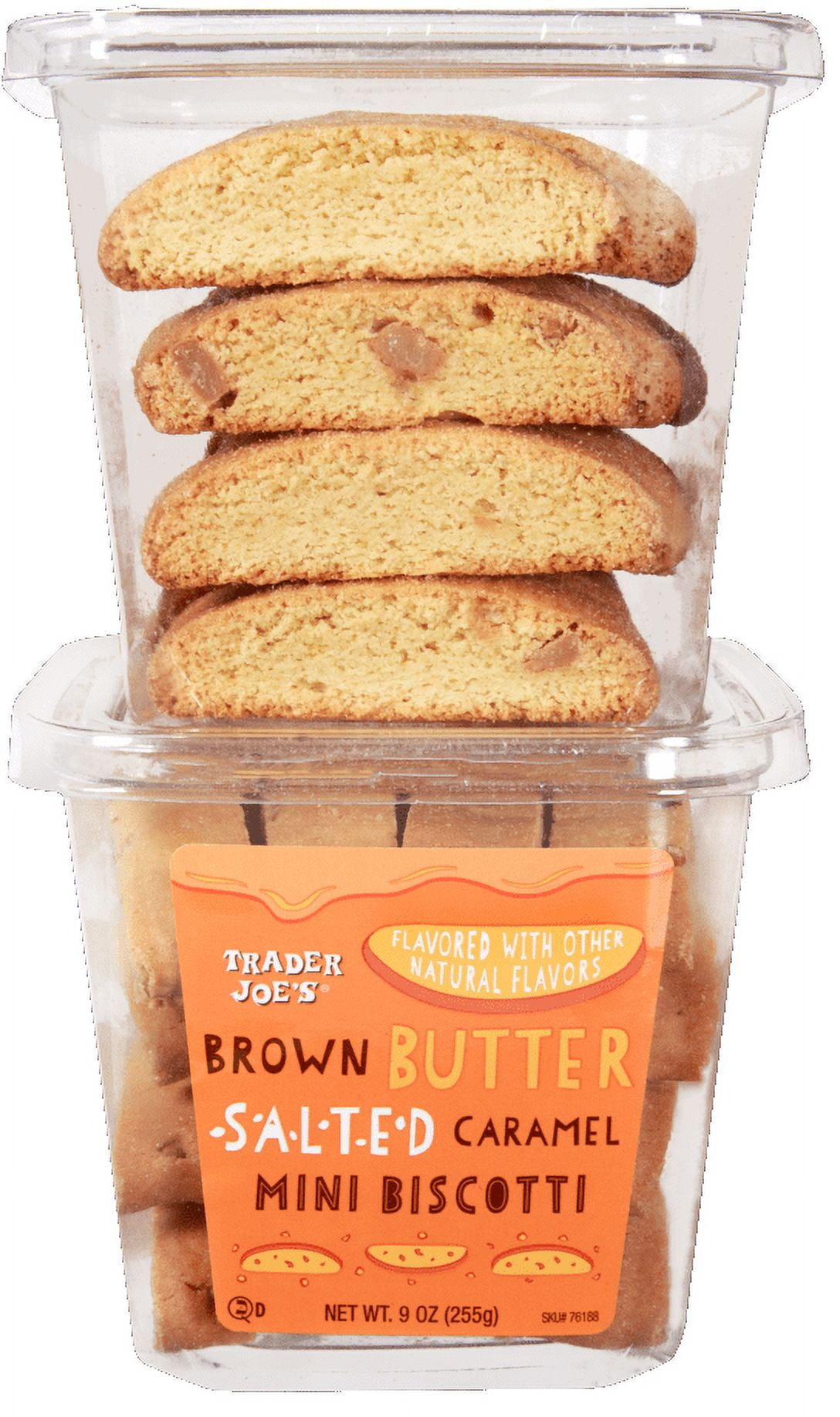 Brown Butter Salted Caramel Mini Biscotti 9 Oz Pack of 2