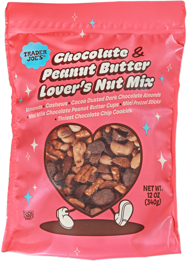 Pack of 2 - Tjs Chocolate & Peanut Butter Lover's Nut Mix 12 Oz