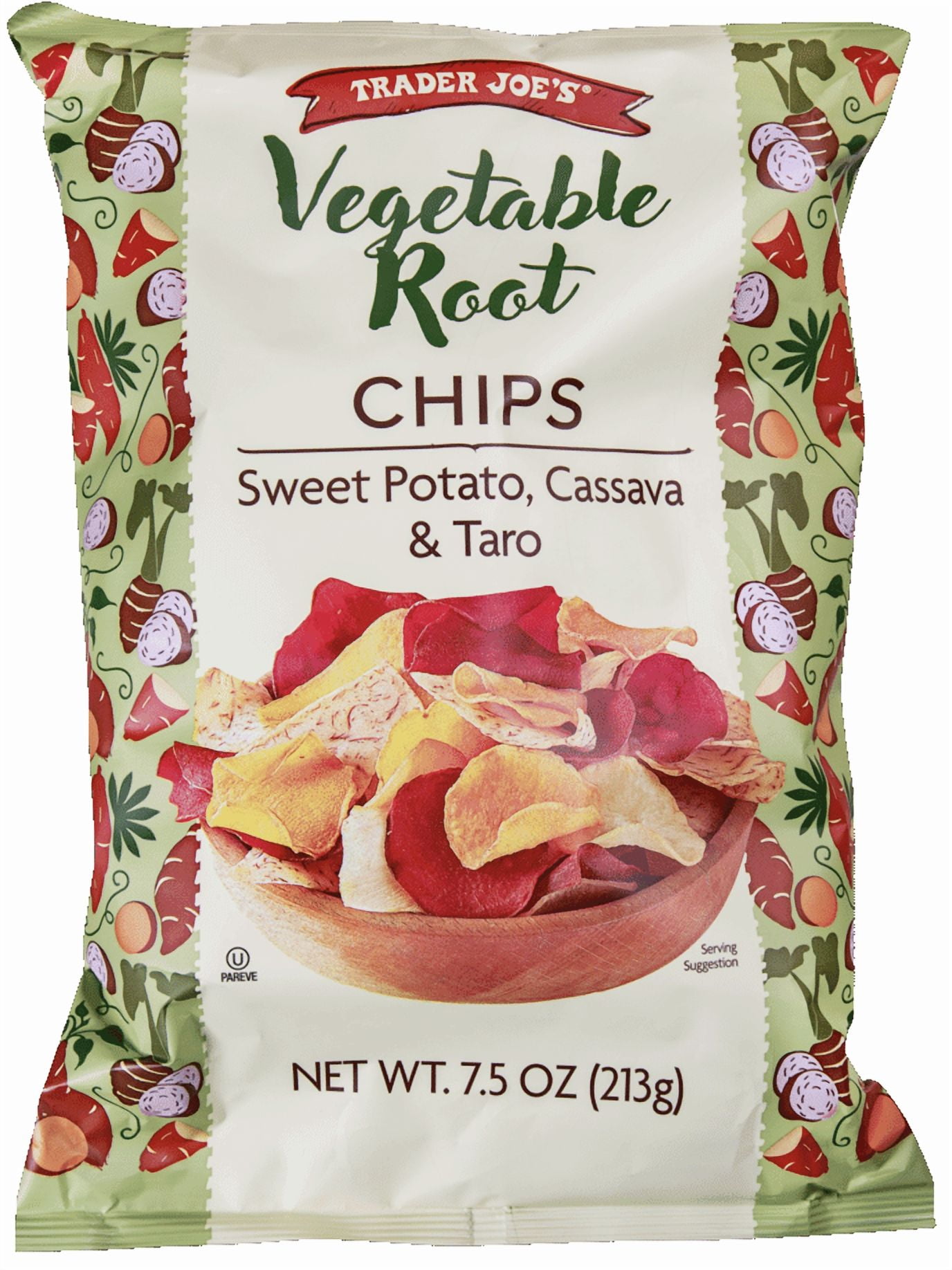 Pack of 2 - Tjs Vegetable Root Chips 7.5 Oz Packaging May Vary