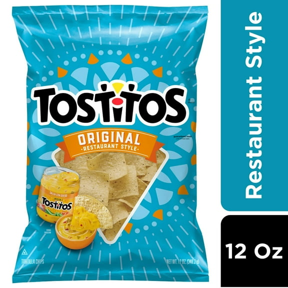 Pack of 2 Tostitos Original Restaurant Style Tortilla Chips, Gluten-Free, 12 oz