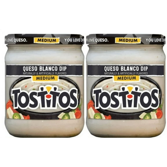 Tostitos Medium Queso Blanco Dip pack of 2