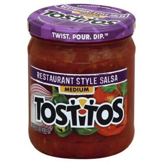 Pack of 2 Tostitos Restaurant Style Salsa Medium, 15.5 oz jar