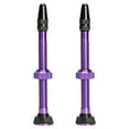 thumbnail image 1 of Pack of 2 Tubeless Stem Multicolored Great Sealing Aluminum Alloy Metal Nozzle Handy Installation Cycling Accessories Tire Valve Purple, 1 of 10