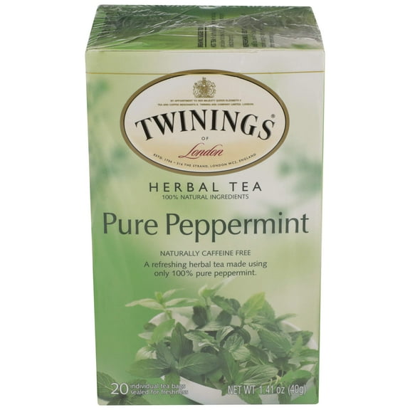 Pack of 2 - Twinings Pure Peppermint X20 Tea Bags, 40 G